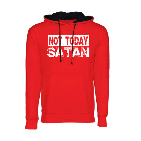 Not Today Satan Hoodie (Red)